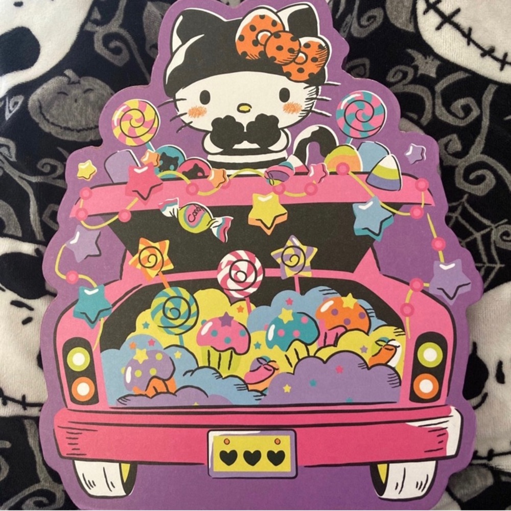 Hello kitty Halloween wood